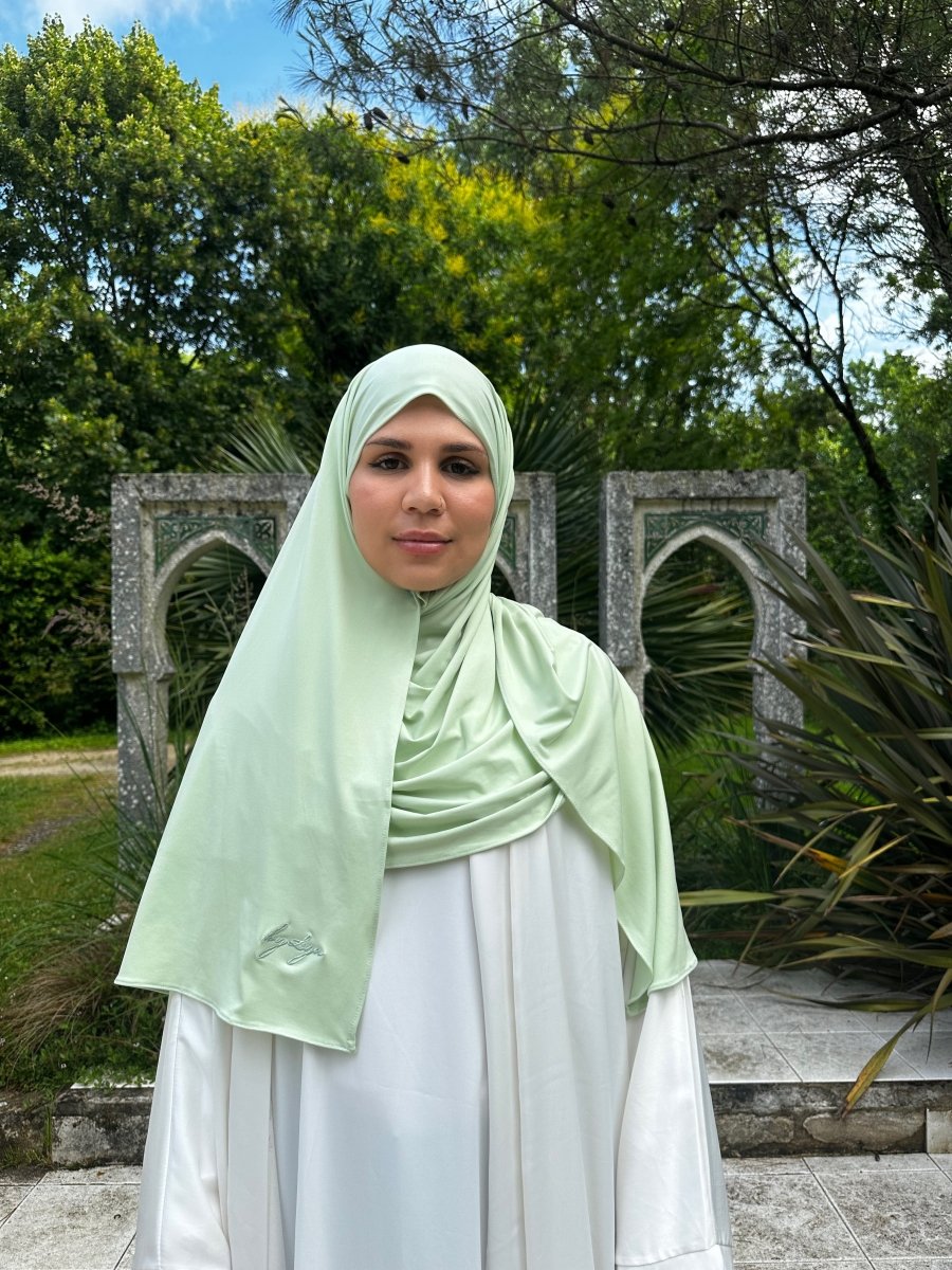 Hijab en Royal Jersey - Pastel green - BY LYA